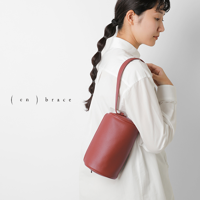 enbrace(エンブレース)エコレザー2wayハーフムーンバッグ“halfmoonbag”enb25fbg7009