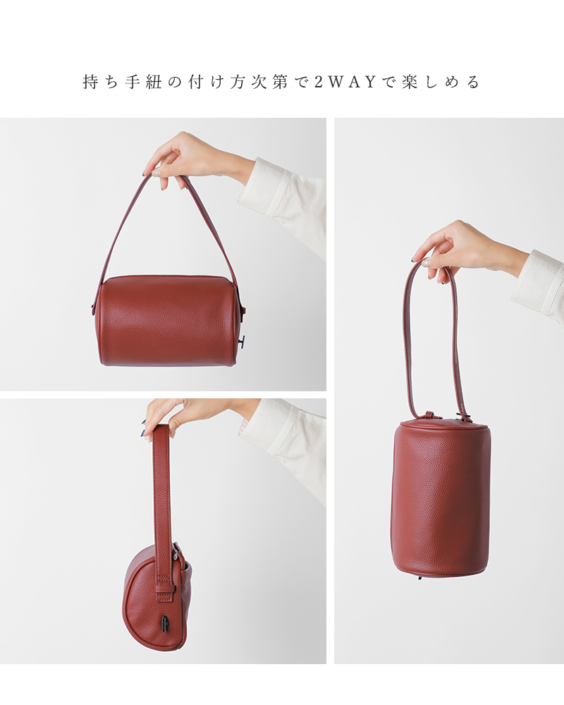 enbrace(エンブレース)エコレザー2wayハーフムーンバッグ“halfmoonbag”enb25fbg7009