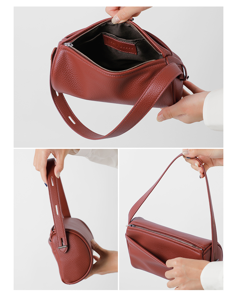 enbrace(エンブレース)エコレザー2wayハーフムーンバッグ“halfmoonbag”enb25fbg7009