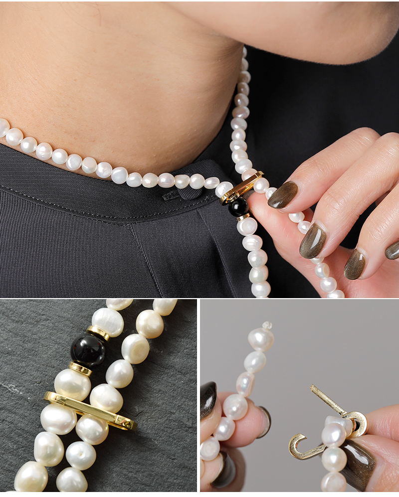 EO(イオ)パールミックスラリエットネックレス“Pearlmixlariatnecklace”eo24aw-12