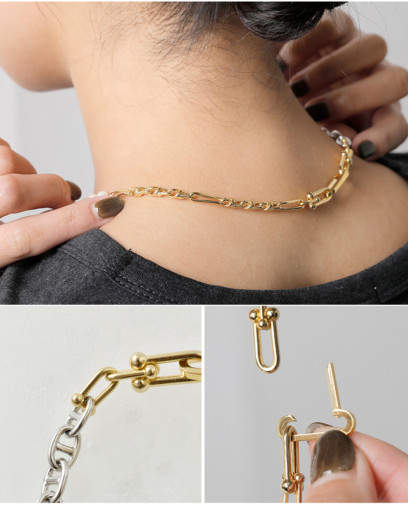 EO(イオ)パールミックスチェーンショートネックレス“Pearlmixchainshortnecklace”eo25ss-42