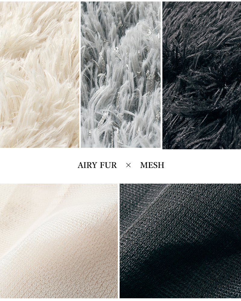 AMPER(アンパー)エアリーファーワンショルダーバッグer25-m03