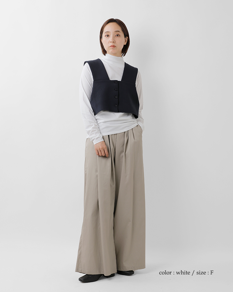 euphoric’(ユーフォリック)スペインピマコットンタートルネックサムホールカットソーeu-ct5401