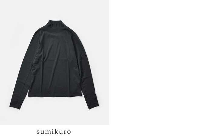 euphoric’(ユーフォリック)スペインピマコットンタートルネックサムホールカットソーeu-ct5401