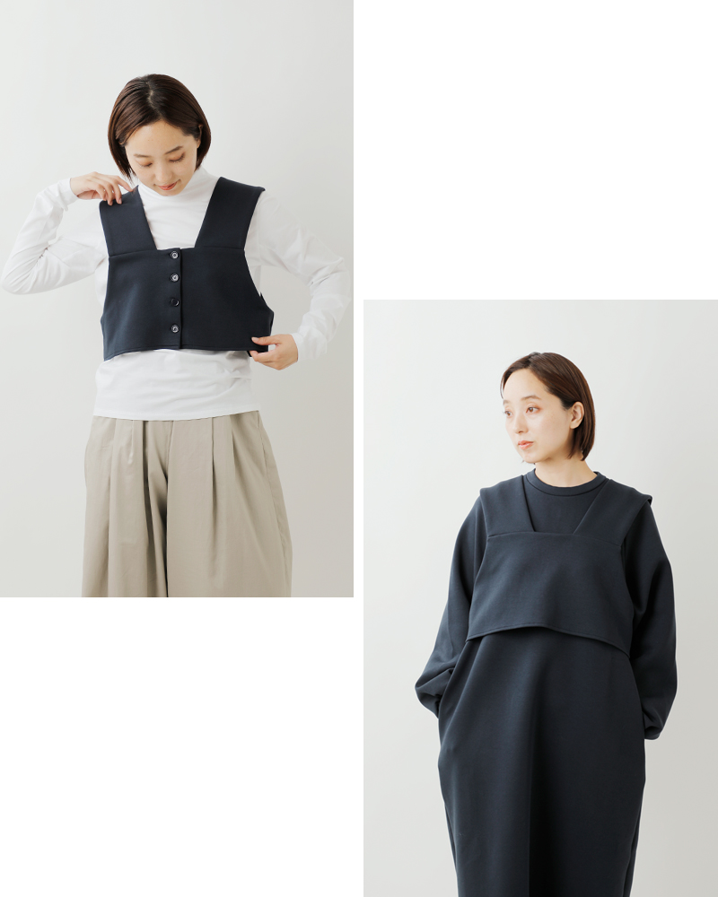 euphoric’(ユーフォリック)コットンストレッチ混ビスチェセット3wayワンピースeu-ct5413