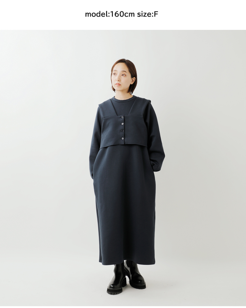 euphoric’(ユーフォリック)コットンストレッチ混ビスチェセット3wayワンピースeu-ct5413