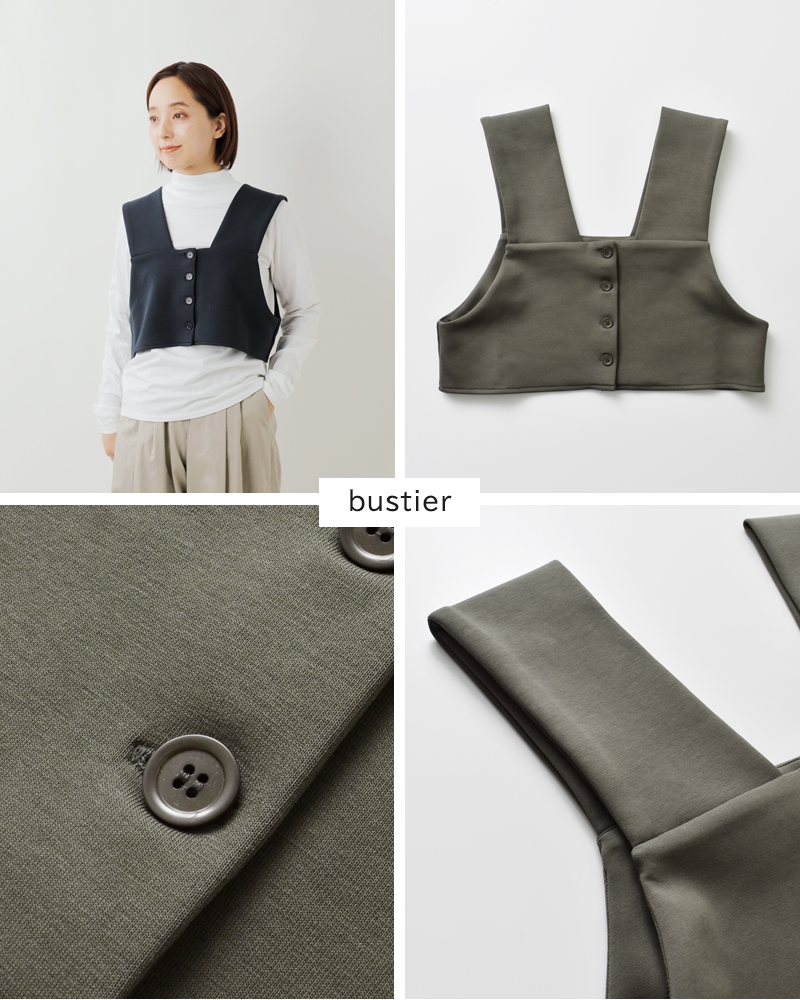 euphoric’(ユーフォリック)コットンストレッチ混ビスチェセット3wayワンピースeu-ct5413