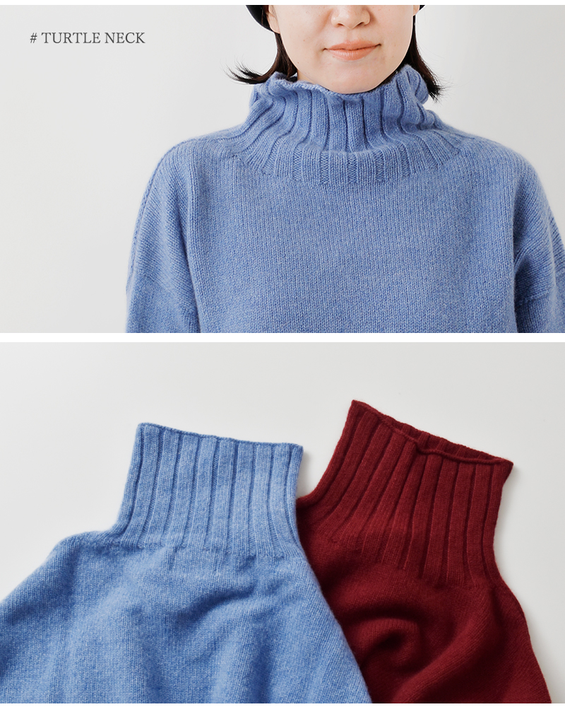 ISLAND TIDES(アイランドタイド)aranciato別注ラムズウールタートルネックニットプルオーバーey-18334