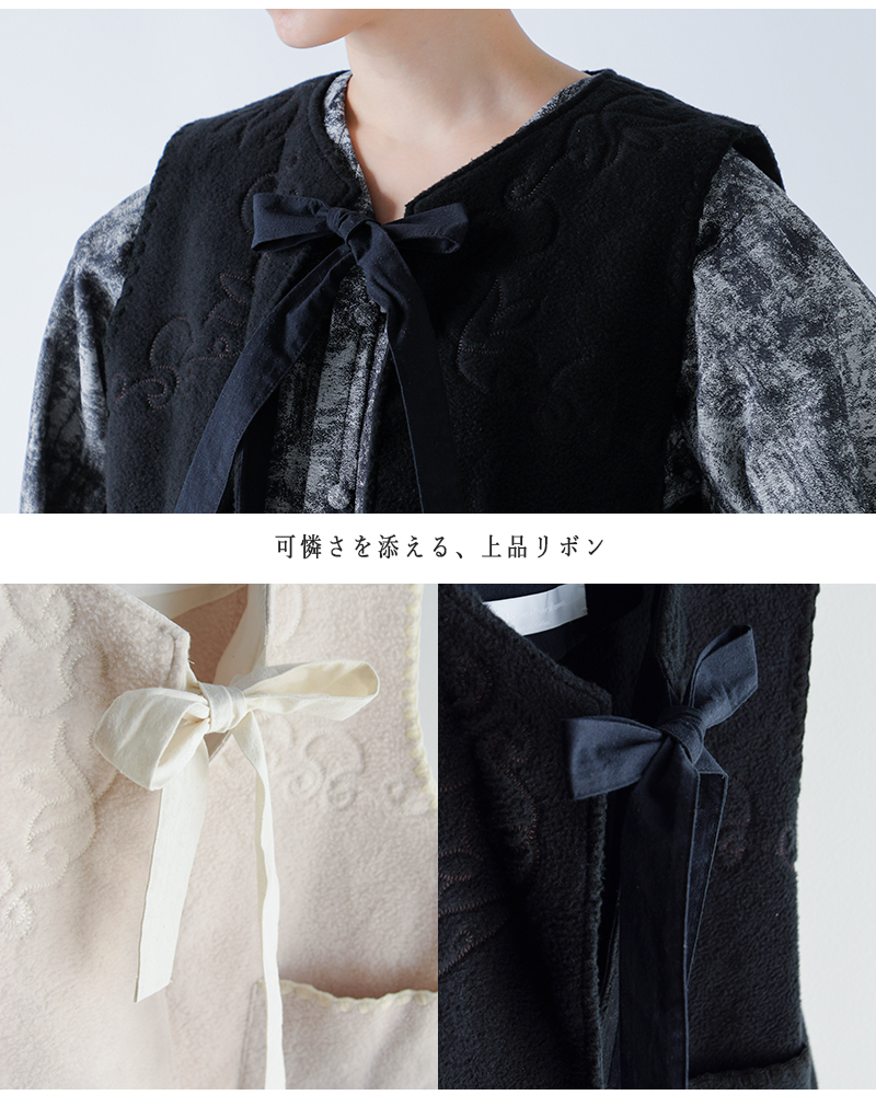 the last flower of the afternoon(Xgt[IuWAt^k[)RbghJxXgg̉Embroideryvesthtlf-126-ve003-nc