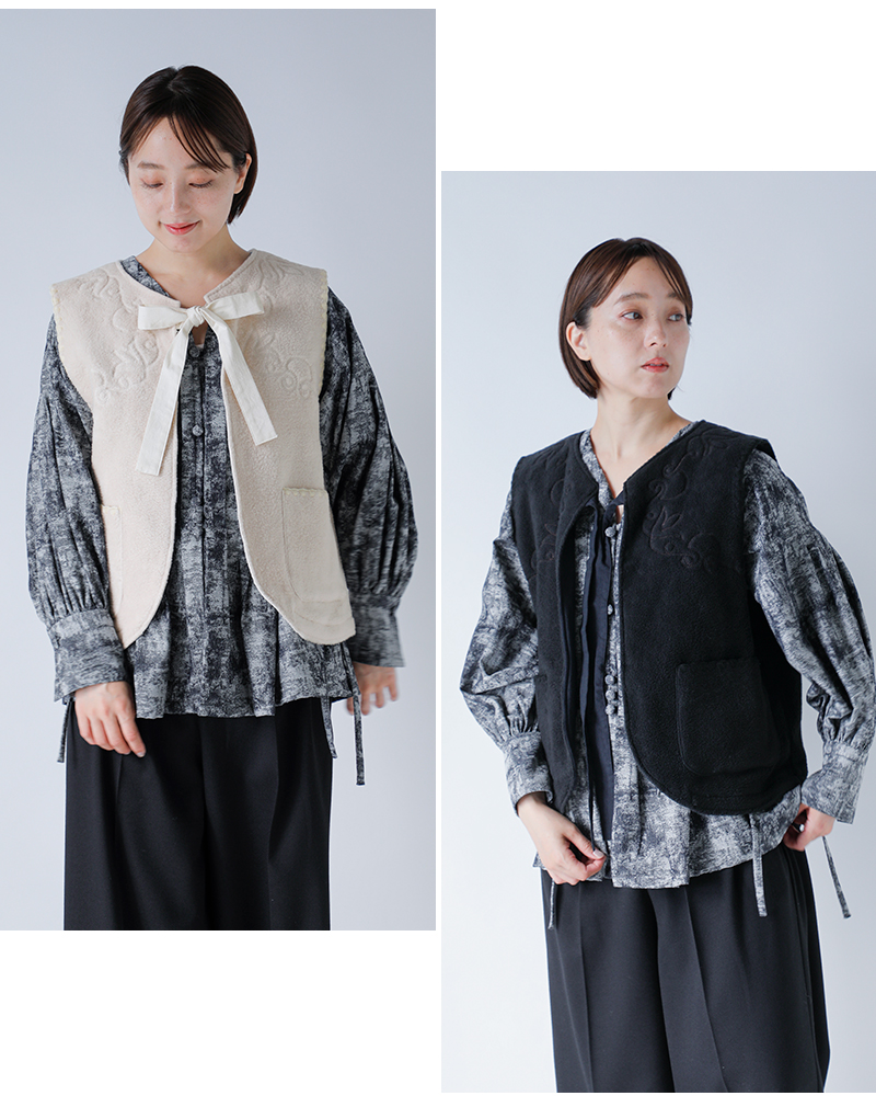 the last flower of the afternoon(Xgt[IuWAt^k[)RbghJxXgg̉Embroideryvesthtlf-126-ve003-nc