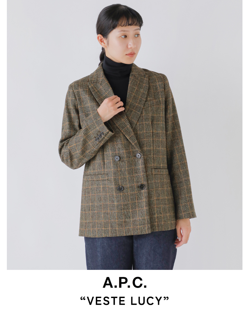 A.P.C.(アー・ペー・セー)ウールルーシーテーラードジャケット“VESTELUCY”f03212