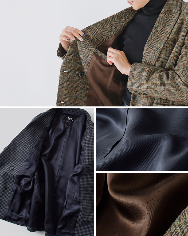 A.P.C.(アー・ペー・セー)ウールルーシーテーラードジャケット“VESTELUCY”f03212