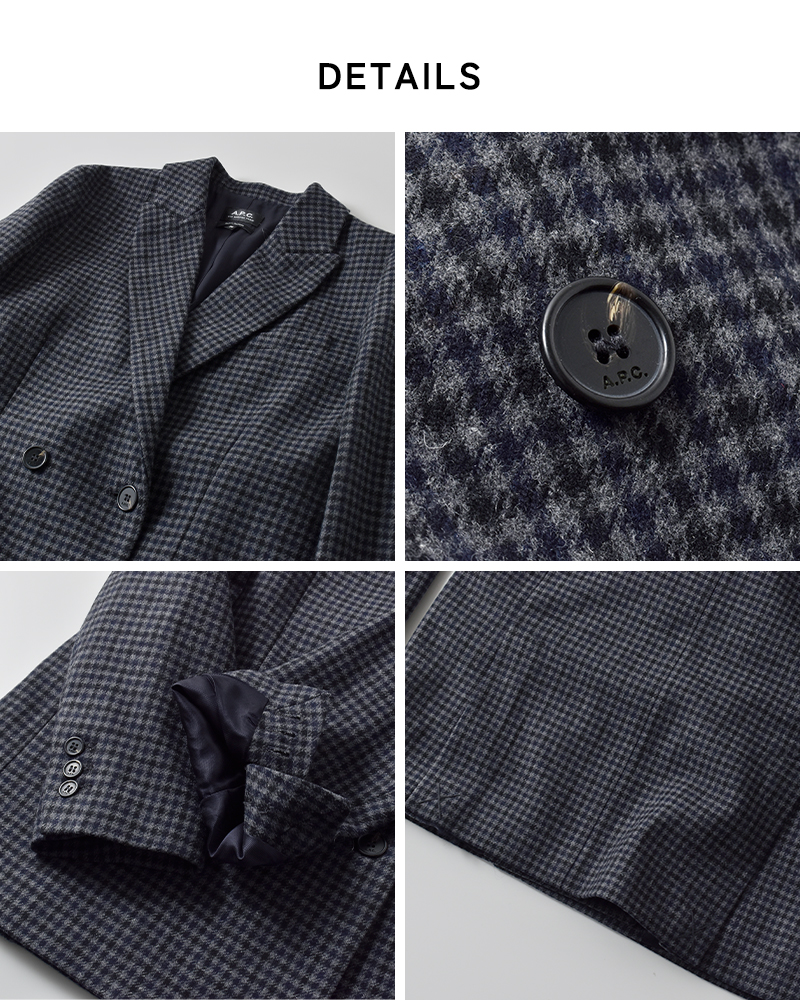 A.P.C.(アー・ペー・セー)ウールルーシーテーラードジャケット“VESTELUCY”f03212