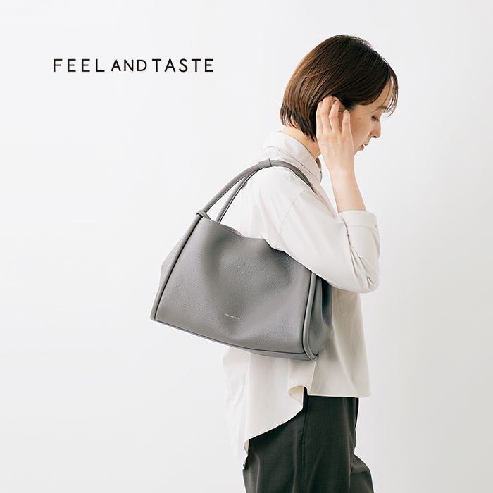 FEEL AND TASTE(フィールアンドテイスト)カウレザーポーチ付きハンドバッグ“Atelierleathermiddle”f202b431