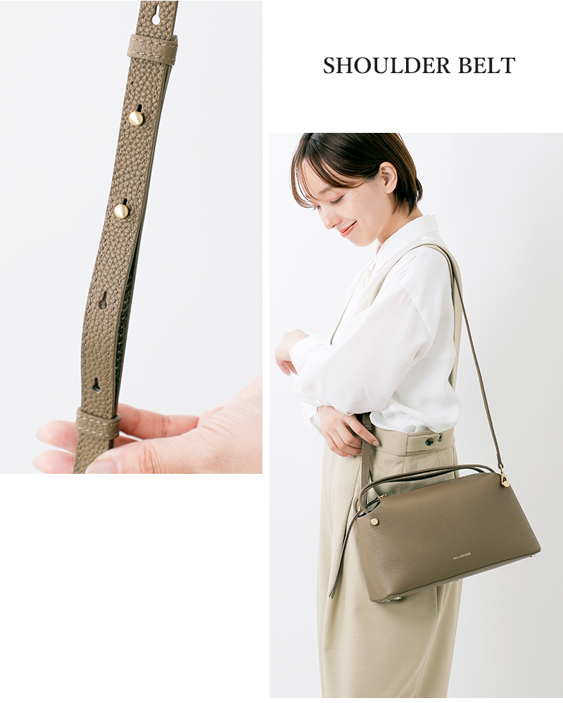 FEEL AND TASTE(フィールアンドテイスト)カウレザー2wayショルダーバッグ“bread”f202b521