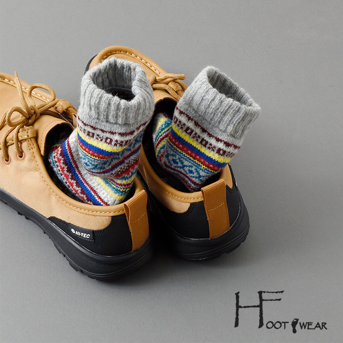 H FOOT WEAR(エイチフットウェア)フェアアイル柄 ショート ソックス fairisle