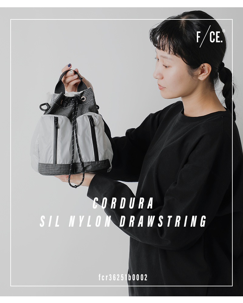 F/CE.(エフシーイー)コーデュラシルナイロンドローストリングバッグ“CORDURASILNYLONDRAWSTRING”fcr36251b0002