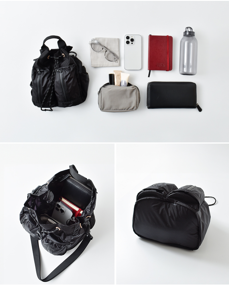 F/CE.(エフシーイー)コーデュラシルナイロンドローストリングバッグ“CORDURASILNYLONDRAWSTRING”fcr36251b0002