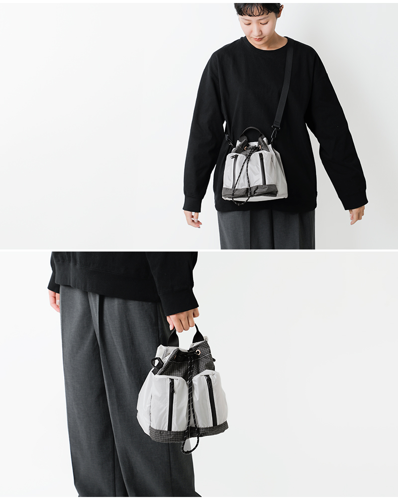 F/CE.(エフシーイー)コーデュラシルナイロンドローストリングバッグ“CORDURASILNYLONDRAWSTRING”fcr36251b0002