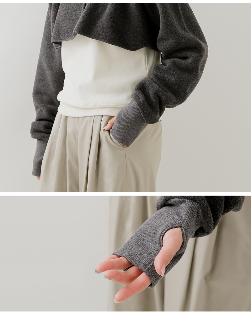 ALWEL(オルウェル)フリースストールプルオーバーfleece-12