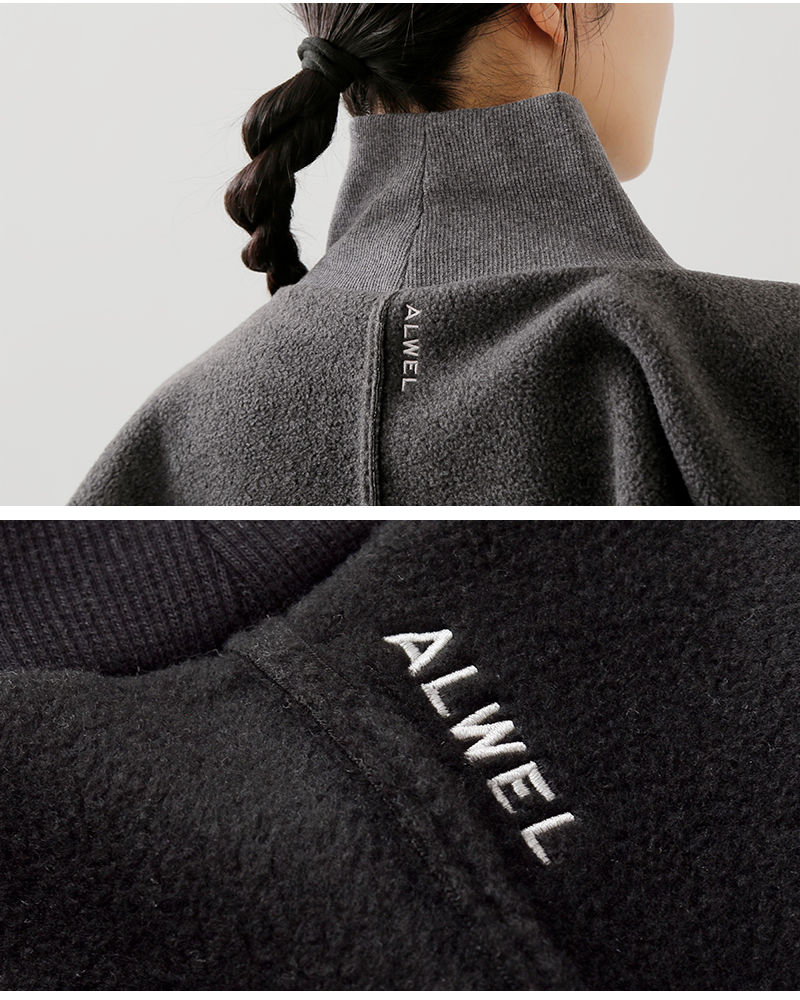 ALWEL(オルウェル)フリースストールプルオーバーfleece-12