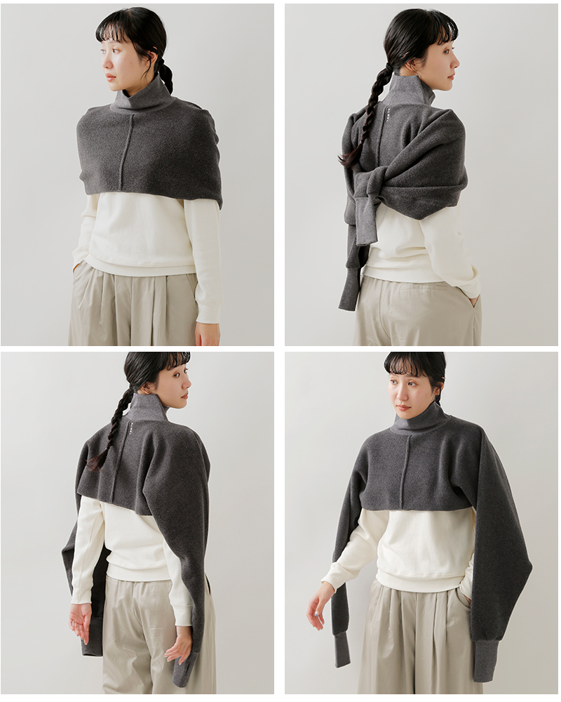 ALWEL(オルウェル)フリースストールプルオーバーfleece-12