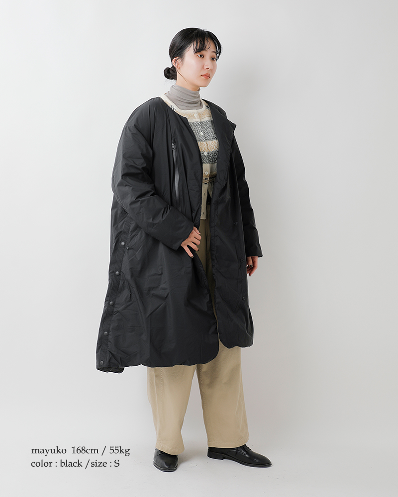 F/CE.(エフシーイー)エフライトカラーレスロングダウンコート“FTNEWCOLLARLESSLONGCOAT”fna09252w0001