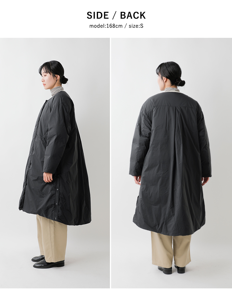 F/CE.(エフシーイー)エフライトカラーレスロングダウンコート“FTNEWCOLLARLESSLONGCOAT”fna09252w0001