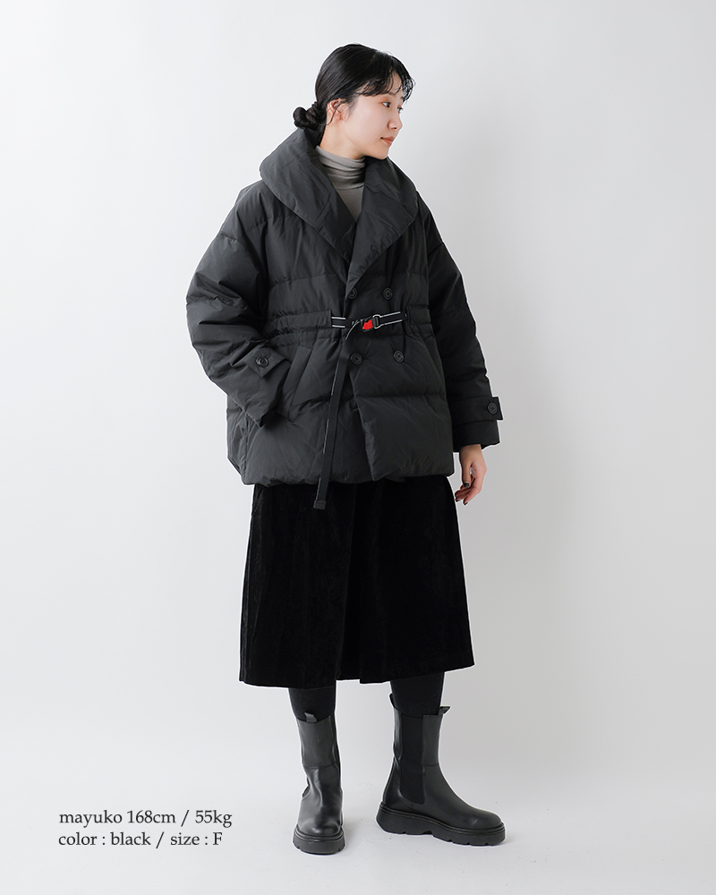 F/CE.(エフシーイー)リサイクルダウンオーバーレイショールカラーコート“RECYCLEDDOWNOVERLAYSHAWLCOLLARCOAT”fsu09252u0001