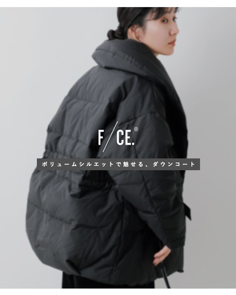 F/CE.(エフシーイー)リサイクルダウンオーバーレイショールカラーコート“RECYCLEDDOWNOVERLAYSHAWLCOLLARCOAT”fsu09252u0001