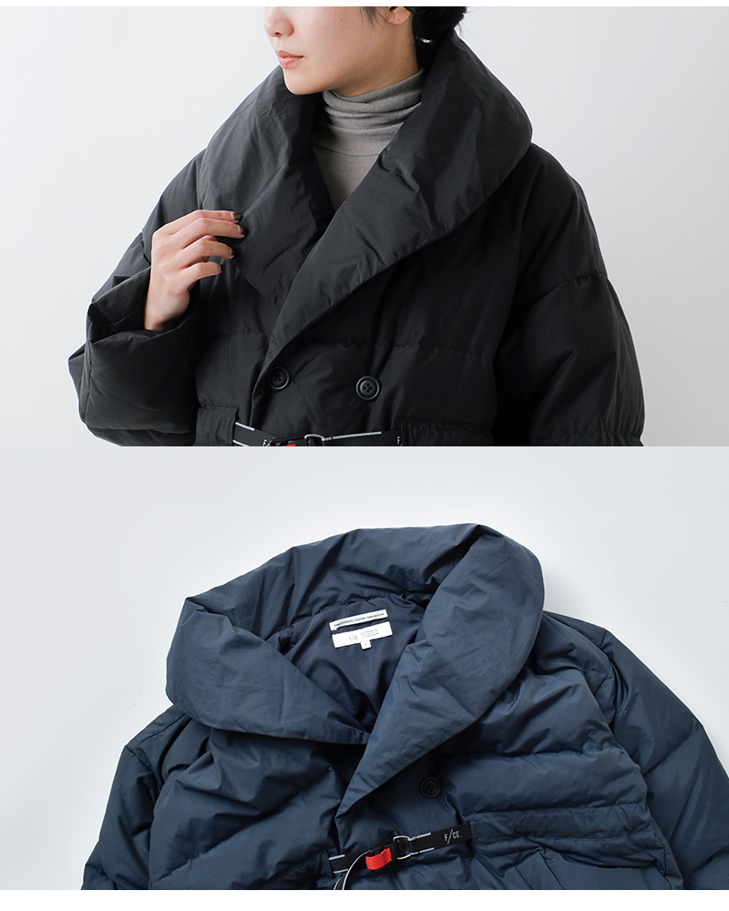 F/CE.(エフシーイー)リサイクルダウンオーバーレイショールカラーコート“RECYCLEDDOWNOVERLAYSHAWLCOLLARCOAT”fsu09252u0001