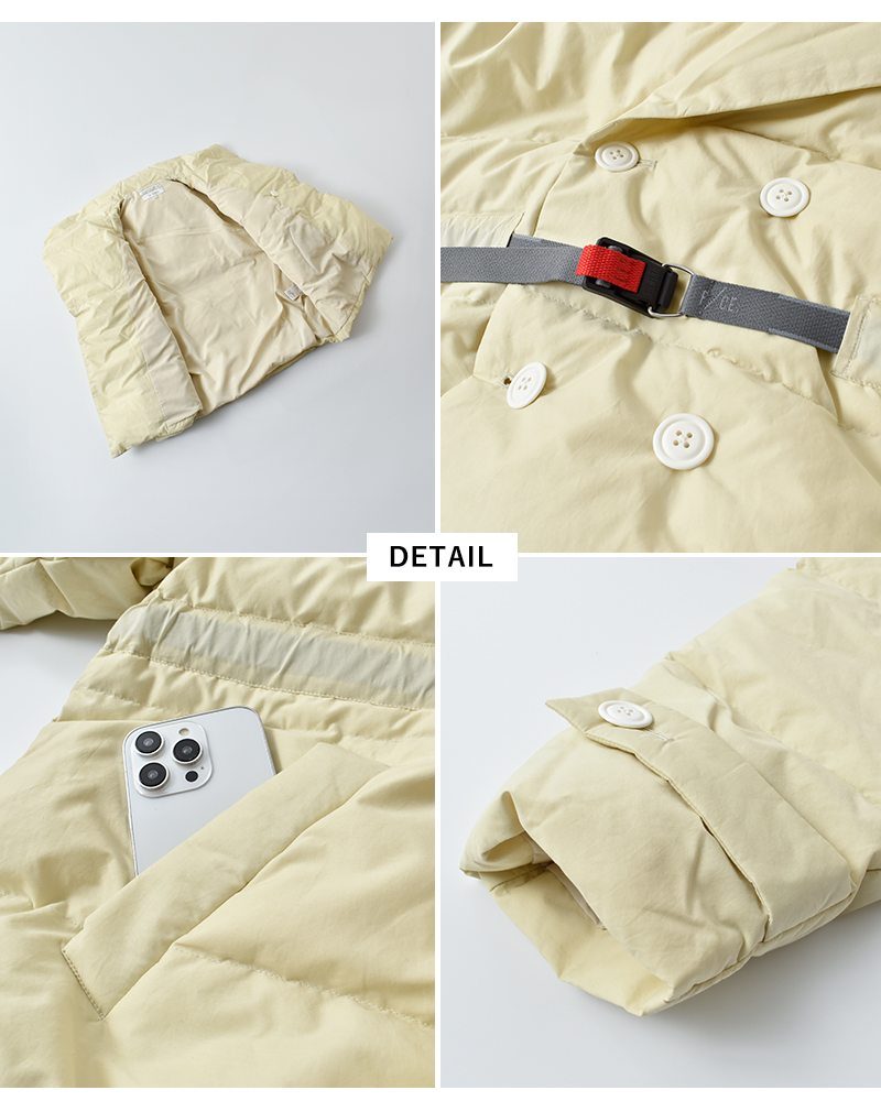 F/CE.(エフシーイー)リサイクルダウンオーバーレイショールカラーコート“RECYCLEDDOWNOVERLAYSHAWLCOLLARCOAT”fsu09252u0001