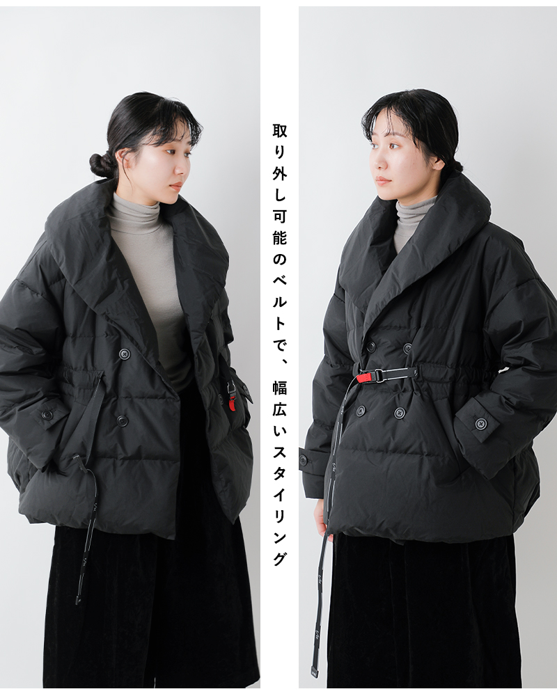 F/CE.(エフシーイー)リサイクルダウンオーバーレイショールカラーコート“RECYCLEDDOWNOVERLAYSHAWLCOLLARCOAT”fsu09252u0001