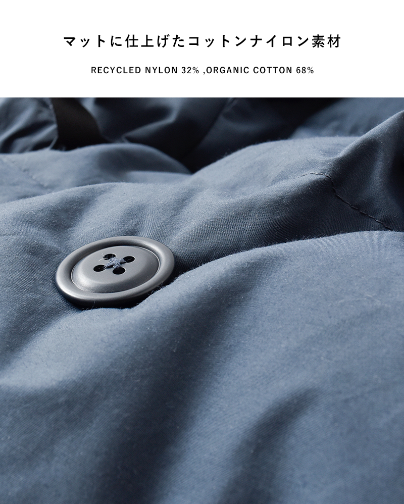 F/CE.(エフシーイー)リサイクルダウンオーバーレイショールカラーコート“RECYCLEDDOWNOVERLAYSHAWLCOLLARCOAT”fsu09252u0001