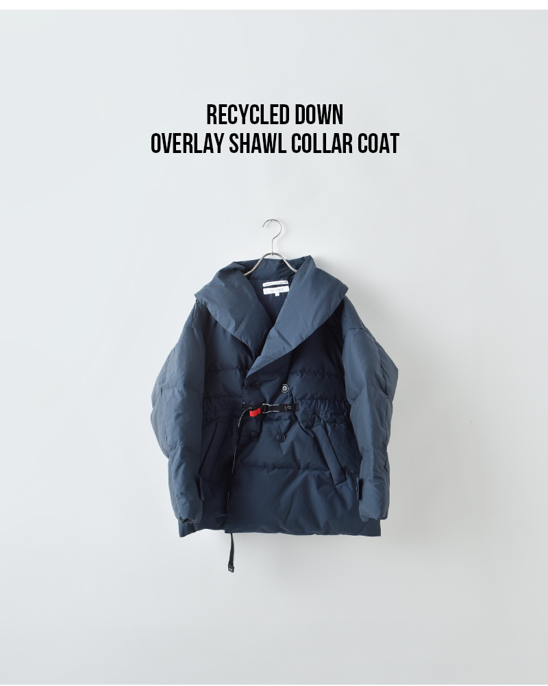 F/CE.(エフシーイー)リサイクルダウンオーバーレイショールカラーコート“RECYCLEDDOWNOVERLAYSHAWLCOLLARCOAT”fsu09252u0001