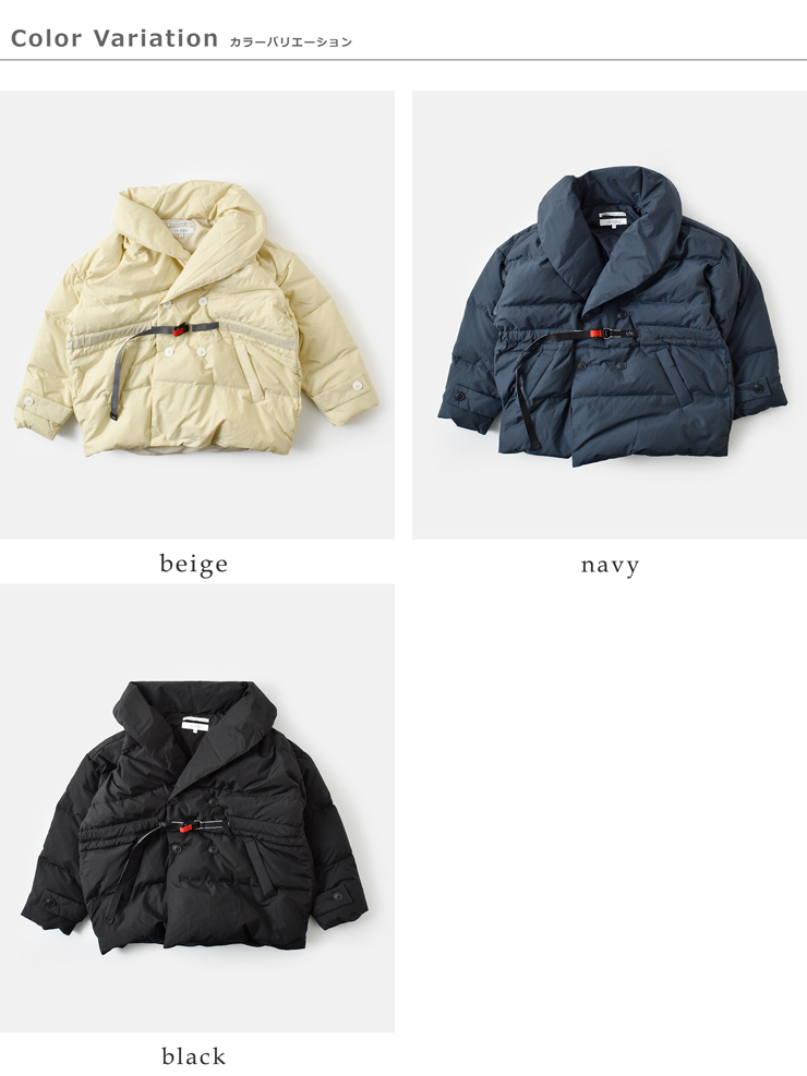 F/CE.(エフシーイー)リサイクルダウンオーバーレイショールカラーコート“RECYCLEDDOWNOVERLAYSHAWLCOLLARCOAT”fsu09252u0001