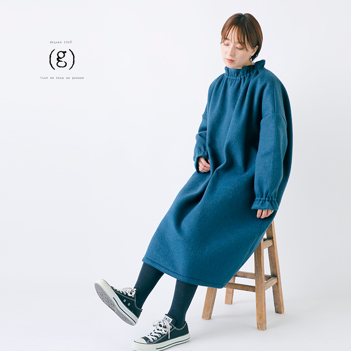 (g)(グラム)ニードルシャギーネックラバーワンピースg-628