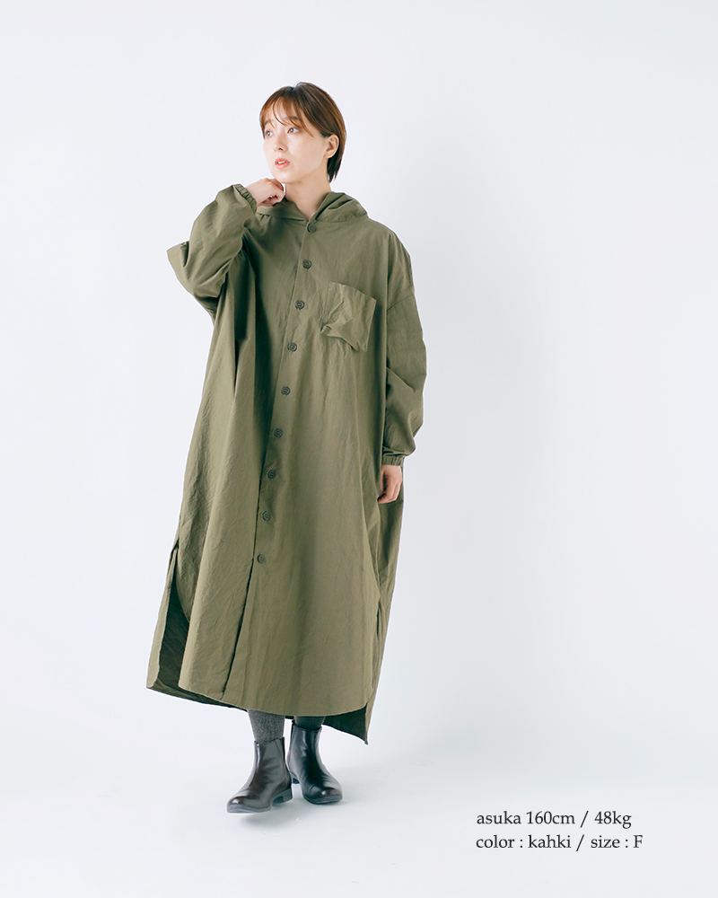 (g)(グラム)コットンフードコートワンピースg-631