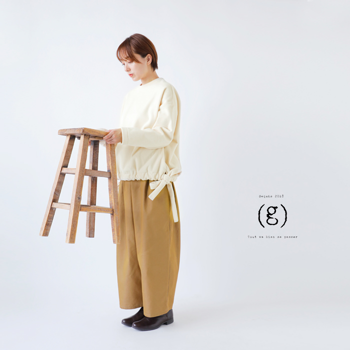 (g)(グラム)フリースヘムリボンプルオーバーg-644