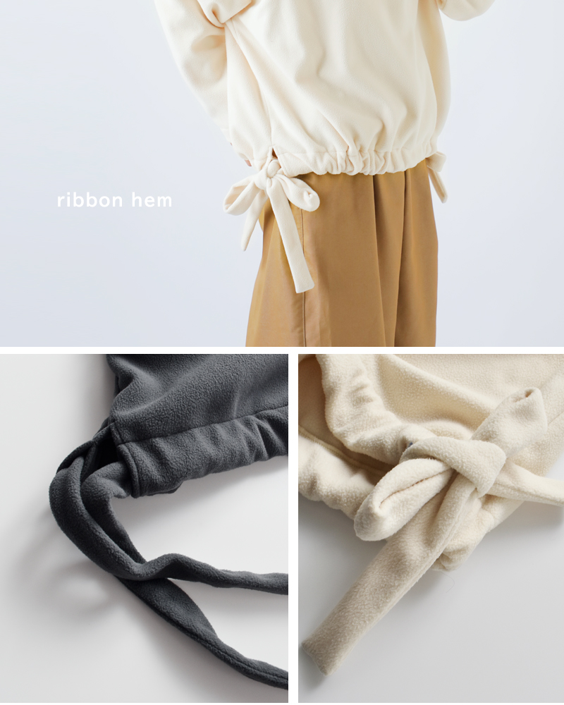 (g)(グラム)フリースヘムリボンプルオーバーg-644