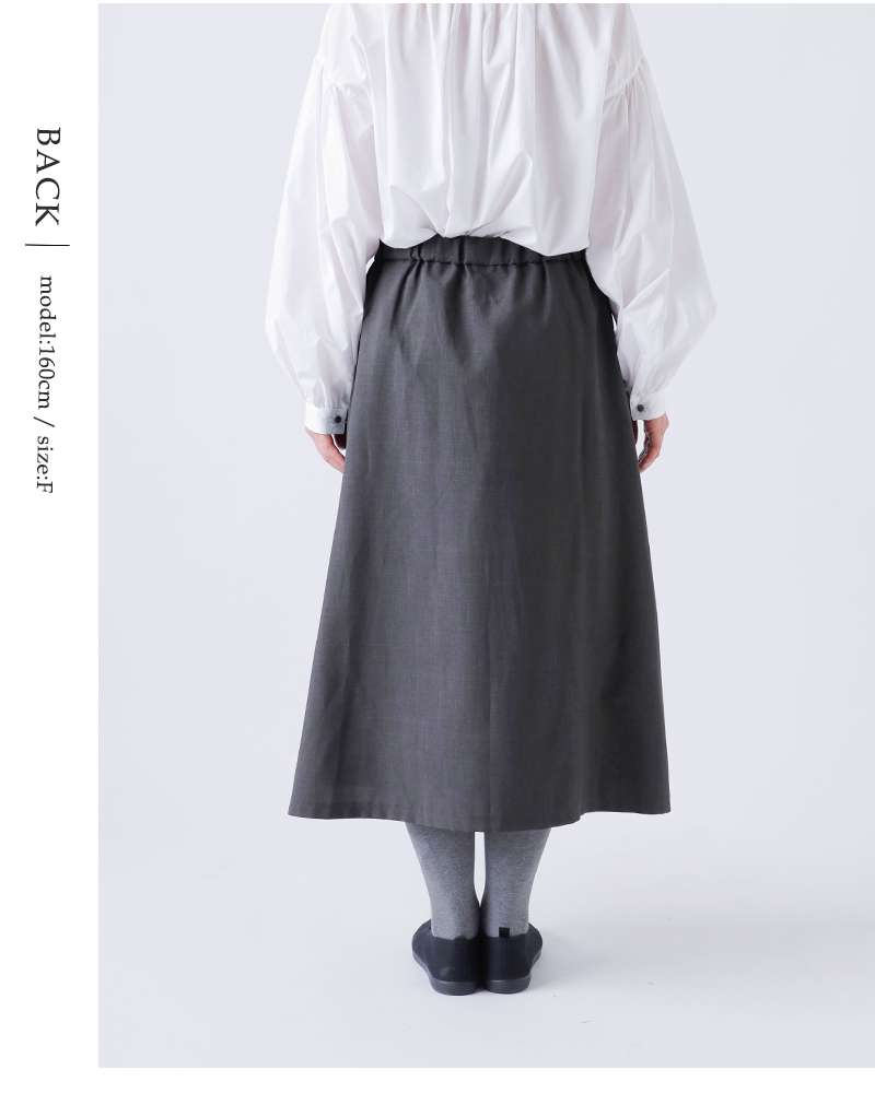 (g)(グラム)シーズンレスプリーツラップスカートg-650