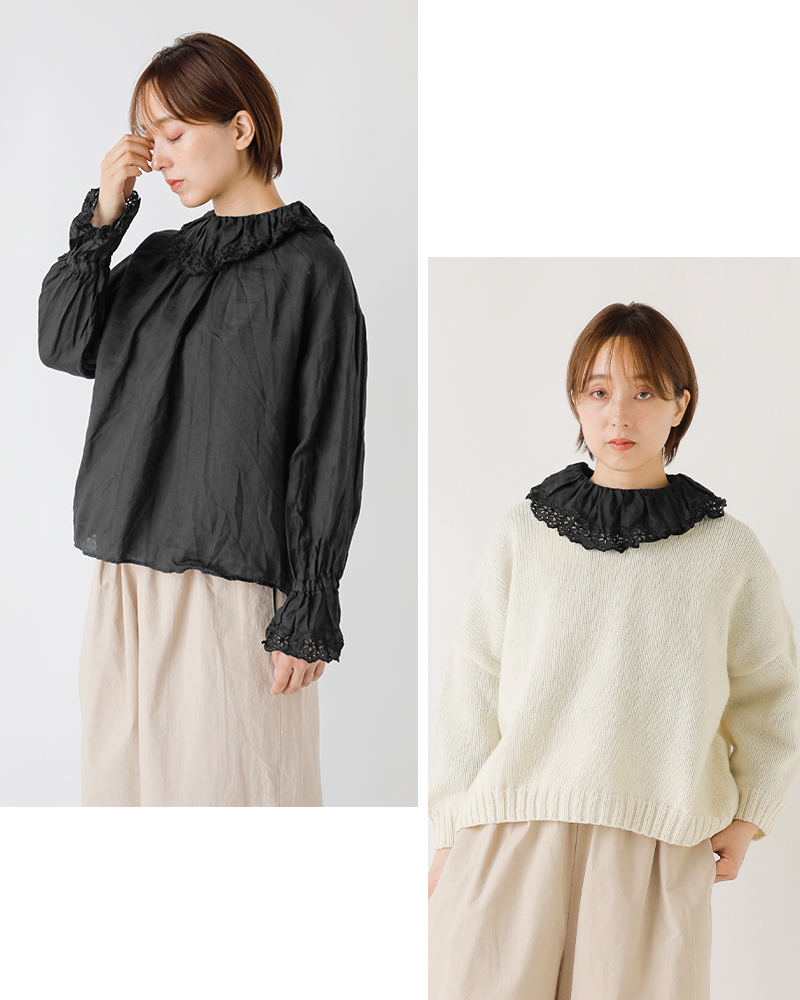 GAUZE# ラミーリネンアンティークレースブラウス 楽天市場】Gauze# ガーゼ ラミーリネン アンティーク レース