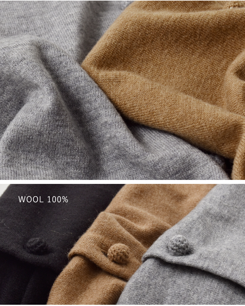 Gauze#(ガーゼ)ウールフリルカラー2wayニットベスト“FRILLCOLLAR2WAYKNITVEST”g1130