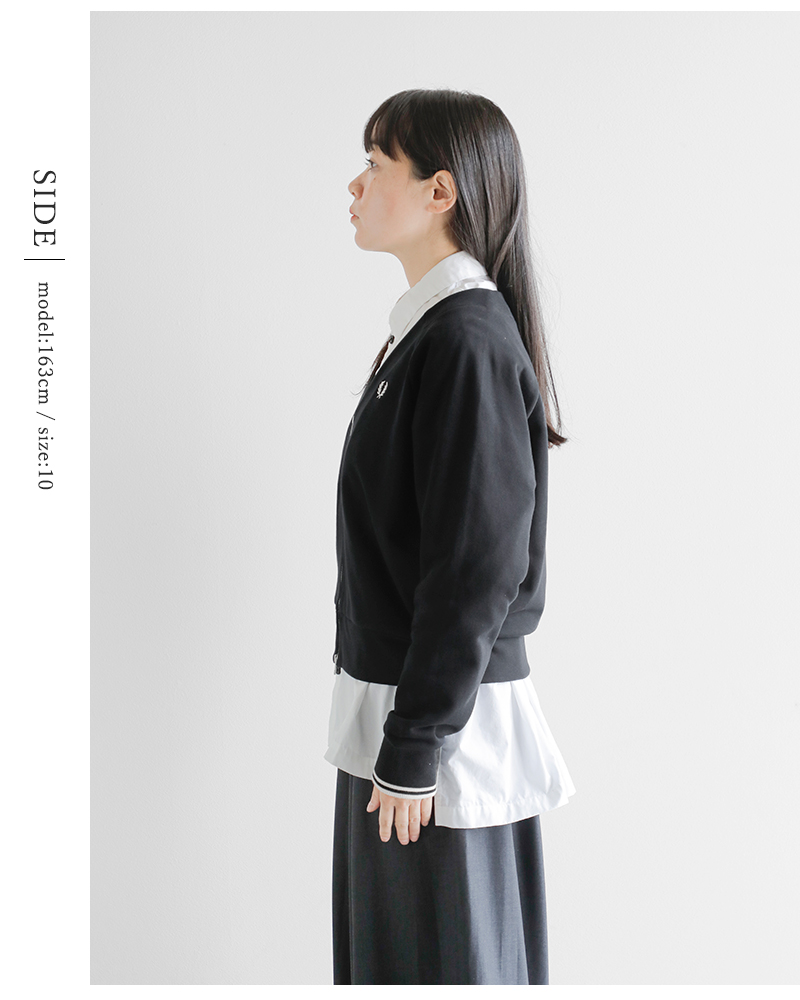 FRED PERRY(フレッド ペリー)コットンジップスルースウェットシャツカーディガン“ZIPTHROUGHSWETSHIRTCARDIGAN”g1151