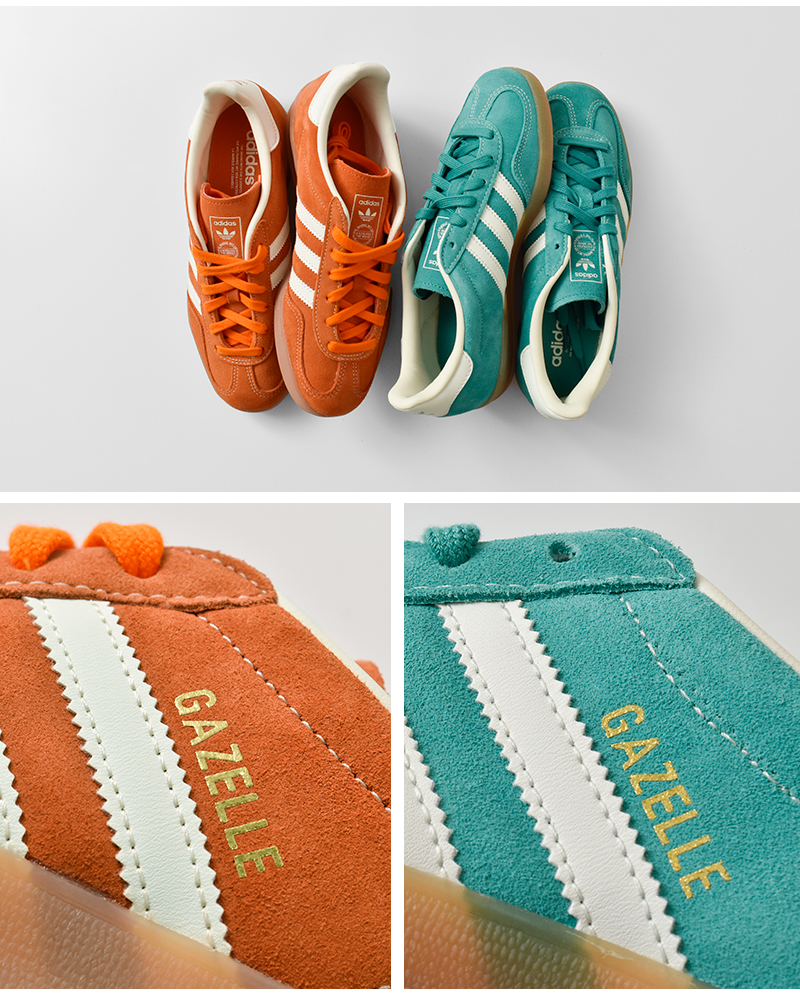 adidas Originals(アディダス オリジナルス)ガゼルインドアスエードアッパーローカットスニーカー“GAZELLEINDOOR”gazelle-ind