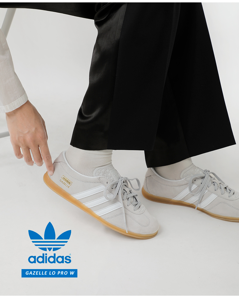 adidas Originals(アディダス オリジナルス)ガゼルロープロファイルローカットスニーカー“GAZELLELOPROW”gazelle-lp-w