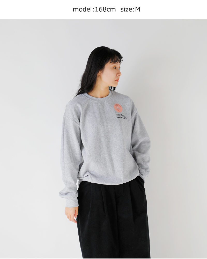 Regency Works(リージェンシーワークス)コットンクルーネックロゴ刺繍スウェットシャツgd562522-3