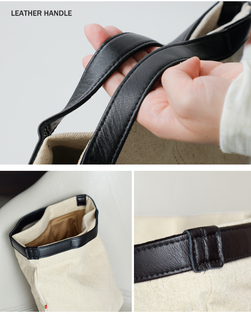 Permanent Age(パーマネントエイジ)コットンリネン×カウレザーミニトートバッグgf-2323