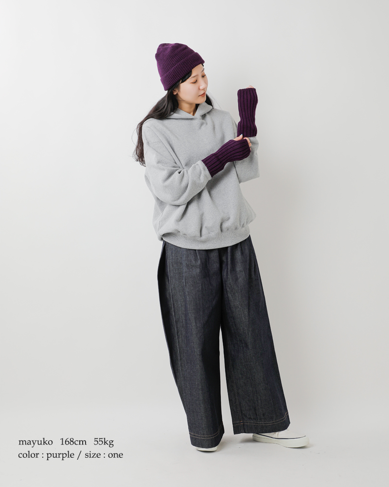 LEUCHTFEUER(ロイフトフォイヤー)ピュアウールフィンガーレスグローブgloves-fingerless