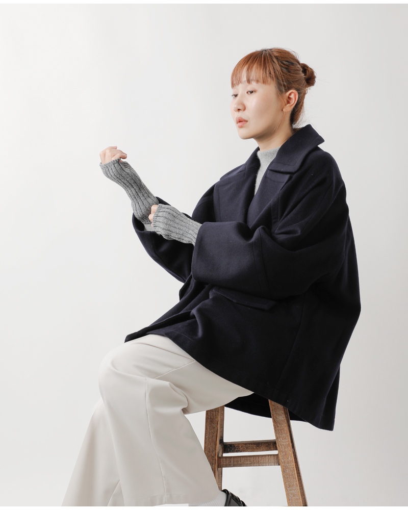 LEUCHTFEUER(ロイフトフォイヤー)ピュアウールフィンガーレスグローブgloves-fingerless